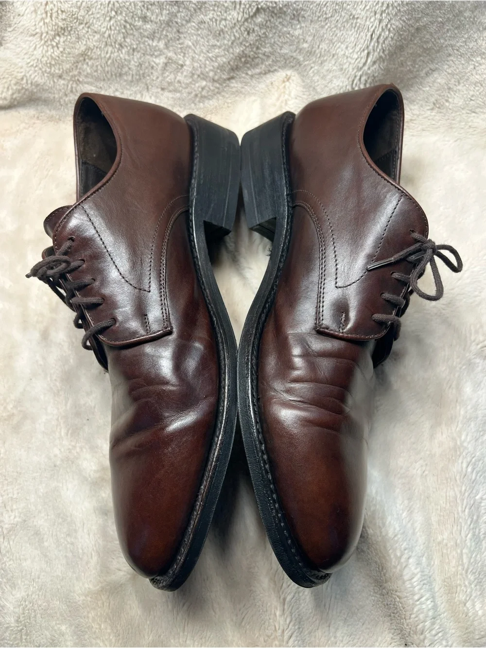 Frye men's brown leather oxford dress shoes Size 11 D